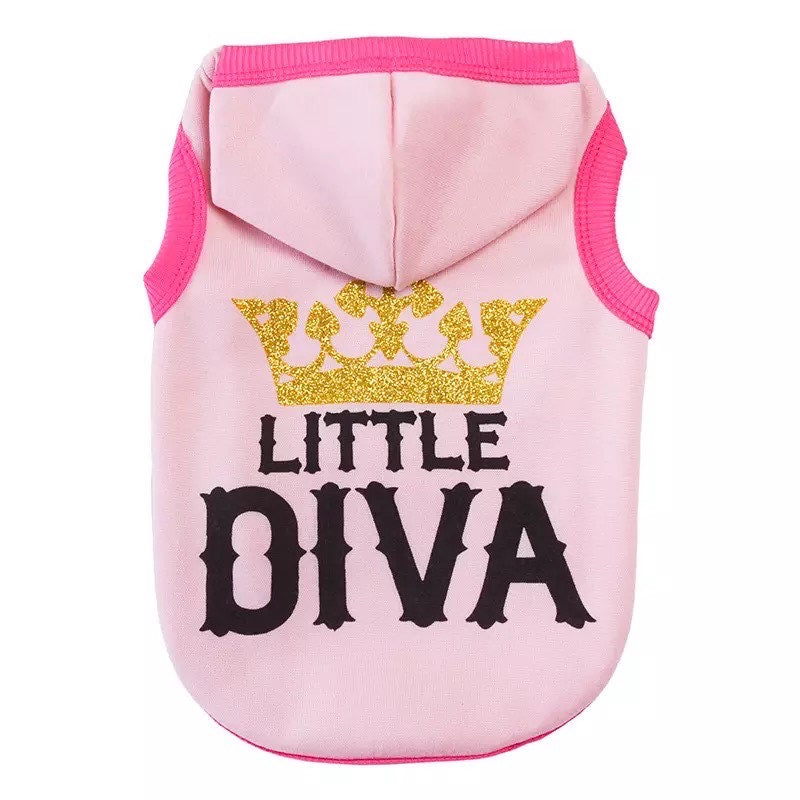 LITTLE DIVA DOG HOODIE