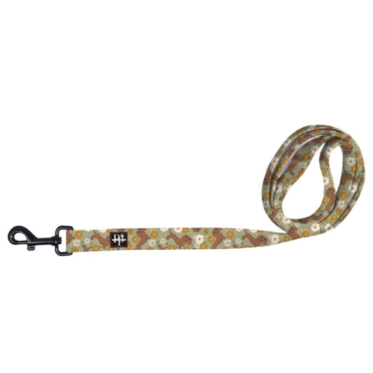 DACHSHUND FLORAL LEAD