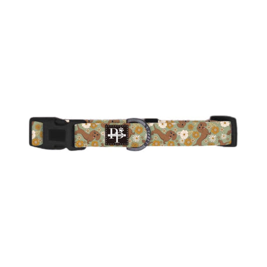 DACHSHUND FLORAL COLLAR